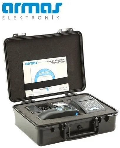 Breath Alcohol Tester NAM-07 with Wireless Bluetooth Printer Professional Breathalyzer Evidence Class