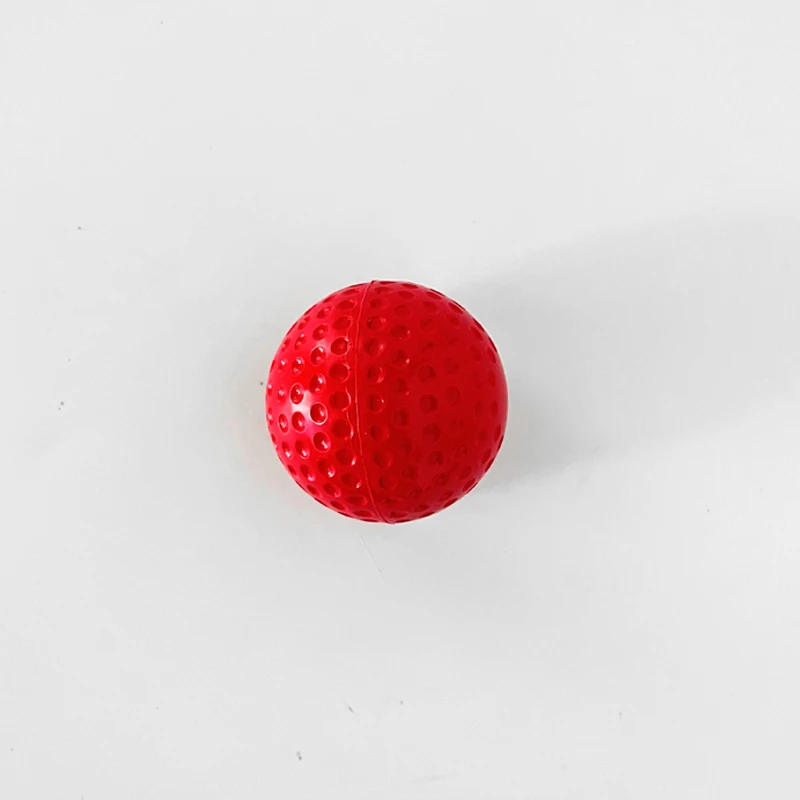 High quality 8 inch pu red dimpled pitching machine baseball balls