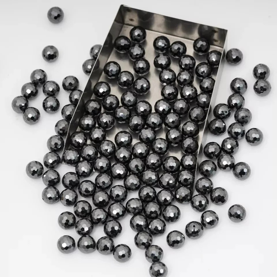 Black Salt and Pepper Rose cut Loose Diamonds Faceted Round Black Color Diamonds for Jewelry Making at Wholesale Prices