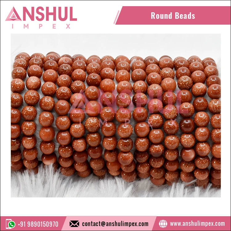 Premium Quality Wholesale Supply Bracelet Making Carved Crystal Natural Stone Red Sandstone S 10MM Round Beads