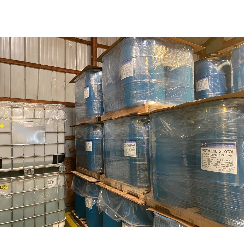 Propylene Glycol	PG Industrial Grade, Cosmetic Grade, Food Grade USP and Many Purities Available in Bulk