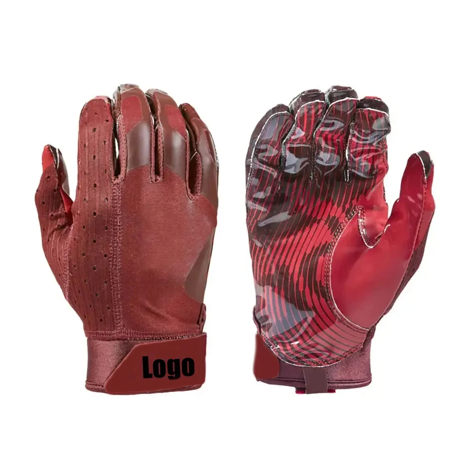 American Football Gloves Full Finger Breathable Anti-slip Silicone American Football Gloves At Wholesale Price 2034