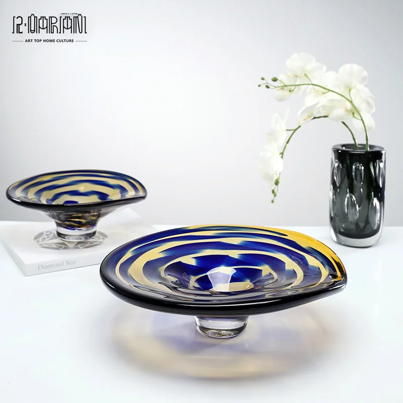 european style decorative party dinner candy dish glass fruit plate