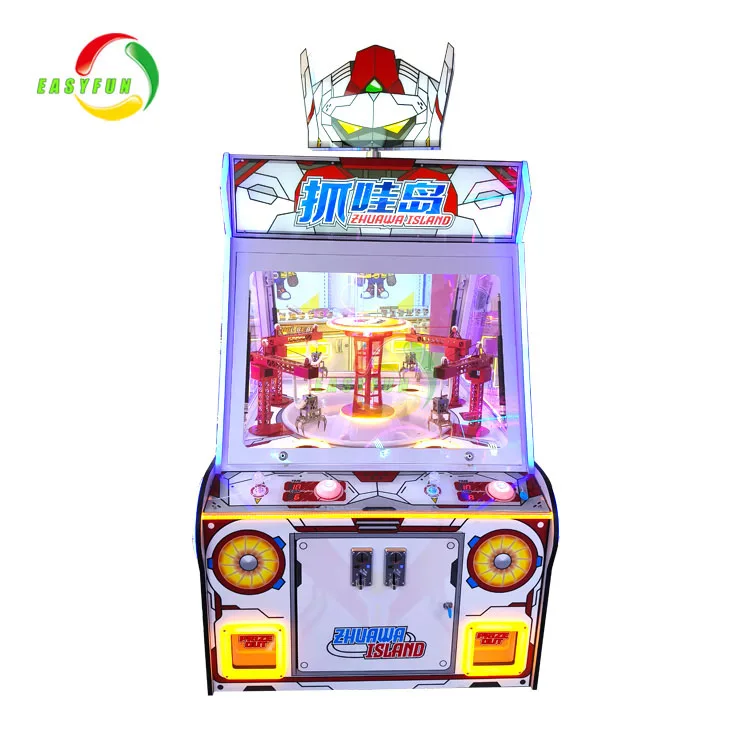 4 players Arcade Toy Claw Machine Coin Operated Excavator Redemption Gift Game Machine for Kids