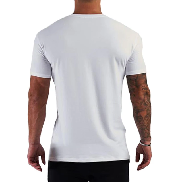 Custom made printing Plus Logo T shirt stretch breathable Comfortable t shirts, 95 cotton 5 spandex gym sports t shirt