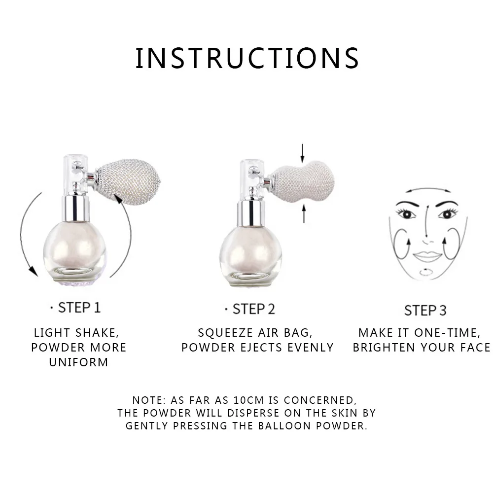 Private Label 5 Color High Gloss Glitter Powder Spray Shimmer Sparkle Powder Makeup For Face Body Highlighter Powder Spray