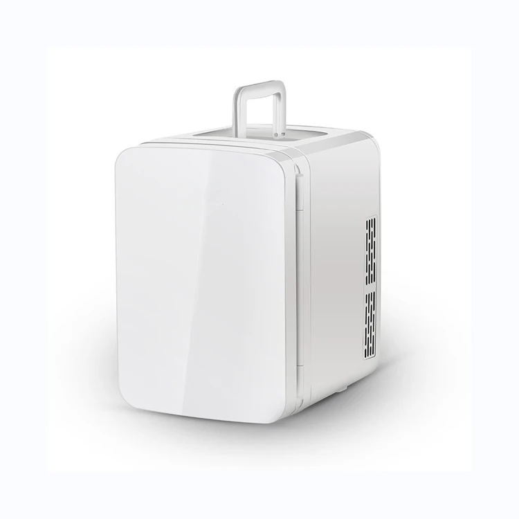 Portable car fridge freezer mini cake display refrigerator 10L glass door beauty mini fridge