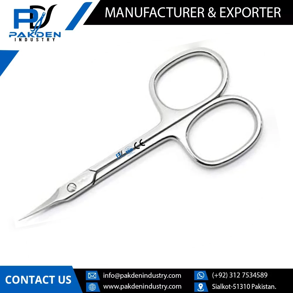 Latest Design Customized Logo Professional Stainless Steel Fine Point Cuticle Scissors / Best Selling Fine Point Cuticle Scissor