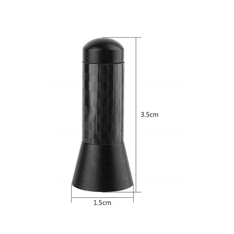 Car Exterior Part 3.5CM Universal Carbon Fiber Automobile Voiture Antenne Roof Radio Aerial Short Mast Signal Antenna