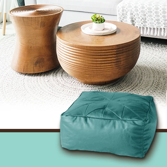 Flame retardantDurable Star Moroccan Puff Footstool floor cushion slab Bean Bag cover