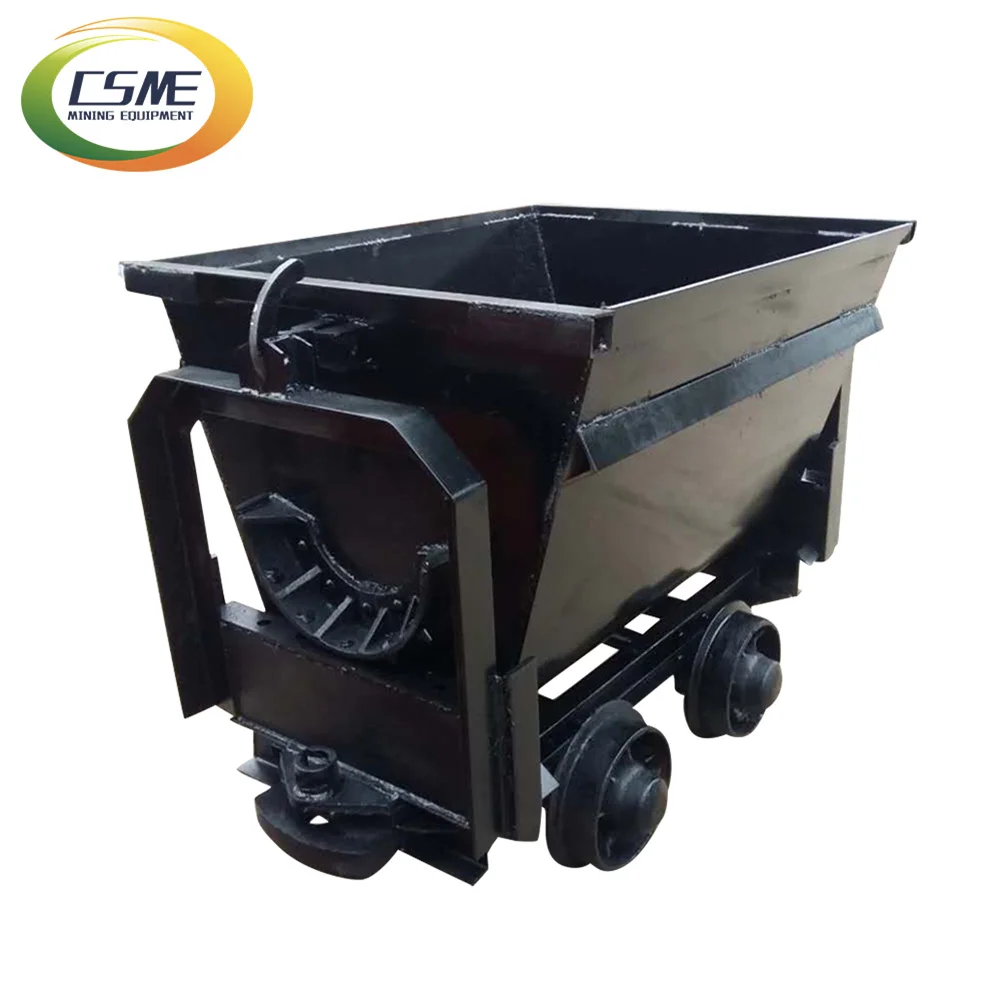 Ready to Ship Underground Rail Mine Wagon Side Dump Mine Cart Curved Rail Side Dump Mining Car