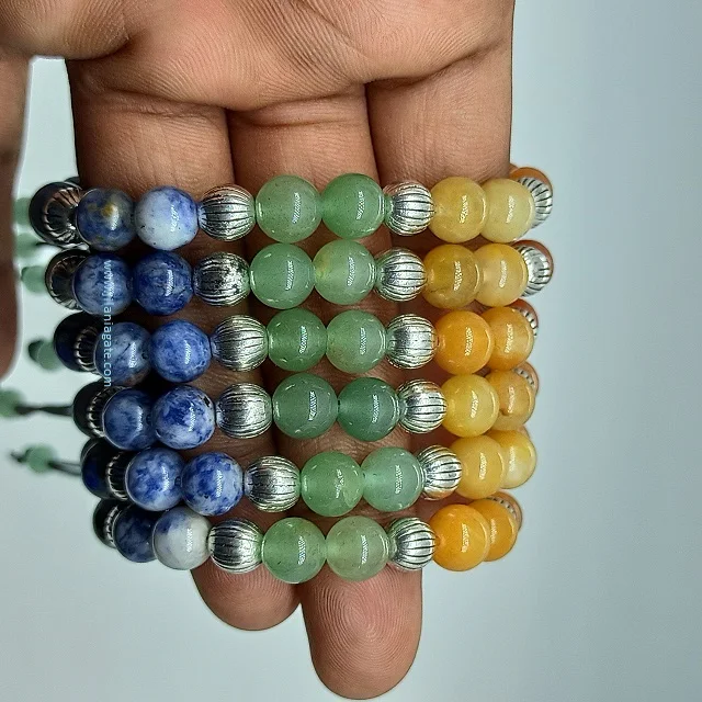 New Fashion 8mm Gemstone Natural Agate Mix Bead Round Bracelet Stone Wholesale Bracelet Adjustable Women Men |Buy Jilaniagate