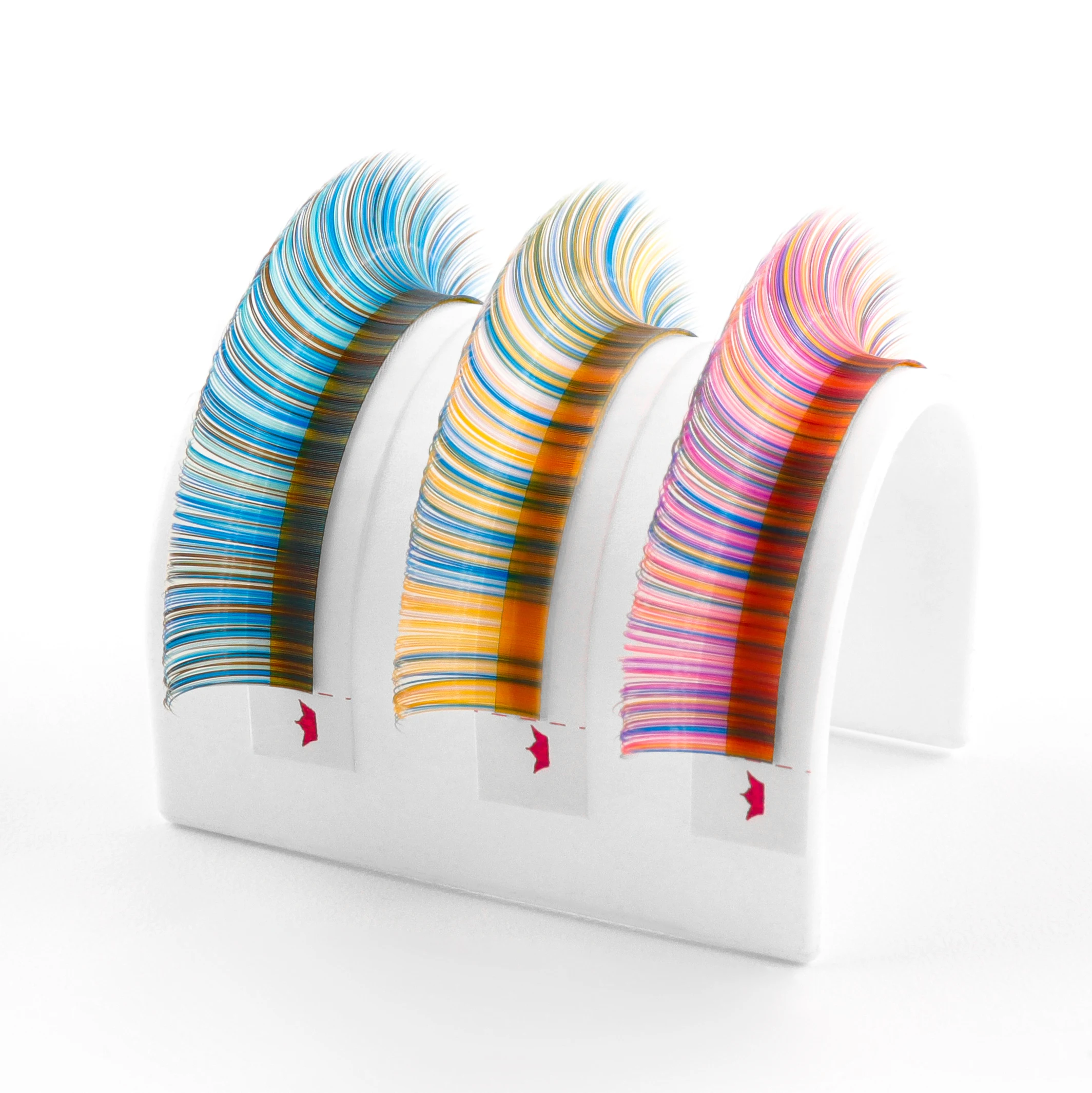 Colorful eyelash extensions 0.07 0.10mm thickness russian volume lashes export to Korea, USA, Russia, EU, Australia salon