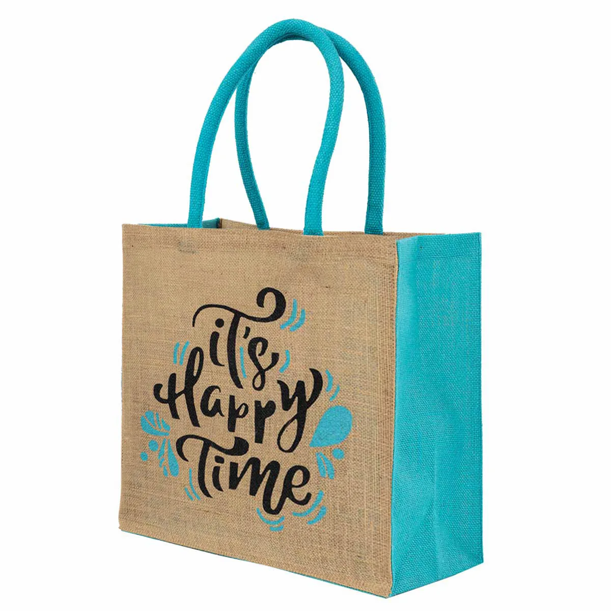 Shopping tote jute bag with nice logo printing high quality product cheap price made in West Bengal In India Kolkata