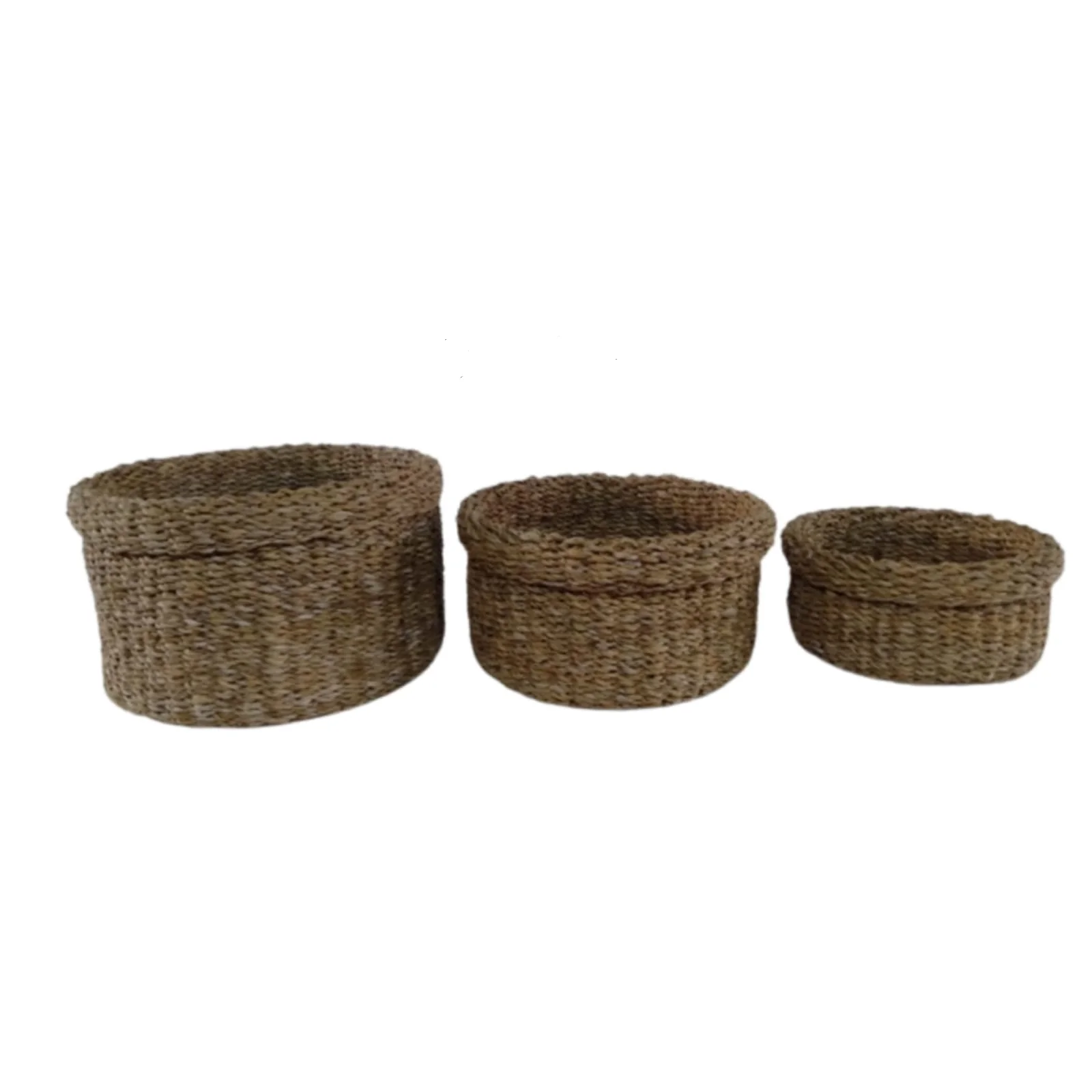 Customized MOQ Best Quality Low Price Natural Seagrass Basket Handmade Laundry Basket & Other Use Basket