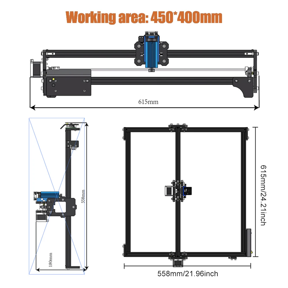 Laser Engraving Machine 40W Updated Design