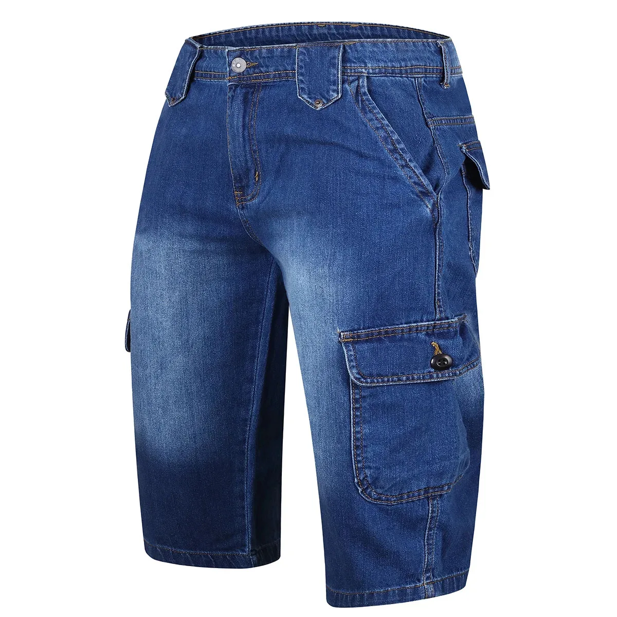 Cargo Shorts 100% Cotton Soft Fabric (Washed) Denim Shorts Men