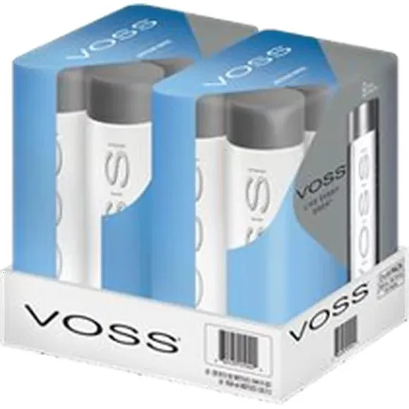 Voss Still Natural Spring Water 12 Pack Case of Bottled Mineral Drinking Water With 100% Recycled PET Bottle