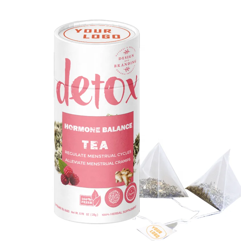 Private label Herbal Tea Blend Red Raspberry leaf PCOS Hormone Balance Tea