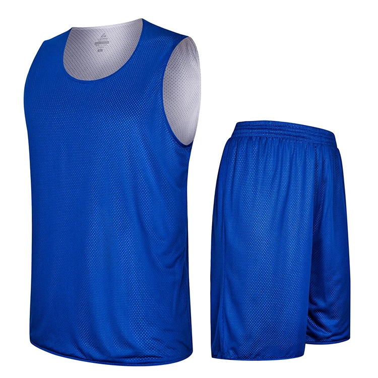 Jerseys Polyester Custom Reversible Youth And Adult Blank Blue Cheap Basketball Jersey