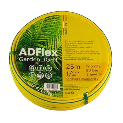GARDEN LIGHT 1/2 25m PVC hose flexible hose irrig irrigation agricolture water hose