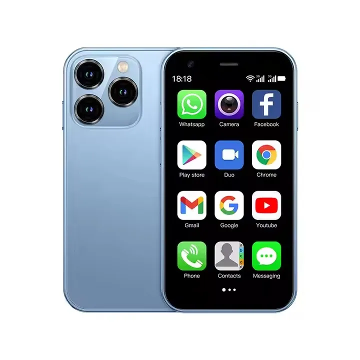 SOYES XS15 Mini Smart Mobile Phone 3.0 inch Android 8.1 Smartphone 2GB RAM+16GB ROM Dual SIM Google Play Store 3G Cellphones