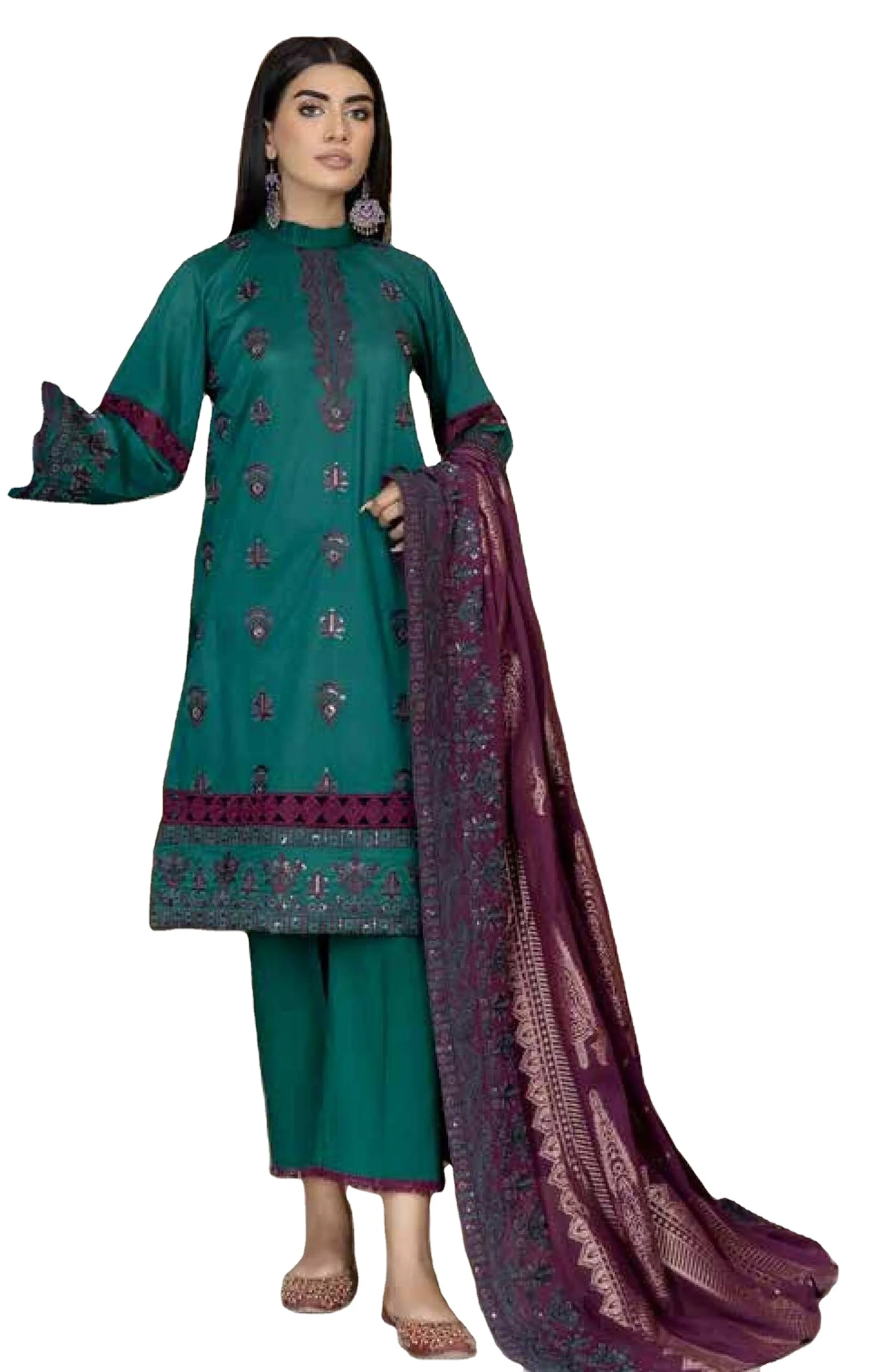 Premium Quality 2022 Latest Design Wholesale pakistani ladies shalwar kameez customized color size best stitching Quality