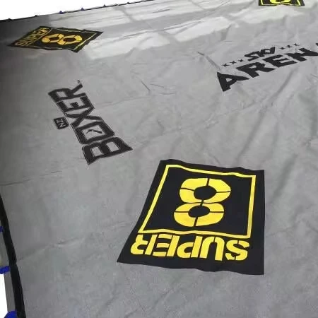 Customized Size Logo Table Flooring Boxing Ring PCanvas Taekwondo Karate Wrestling Judo Boxing Ring