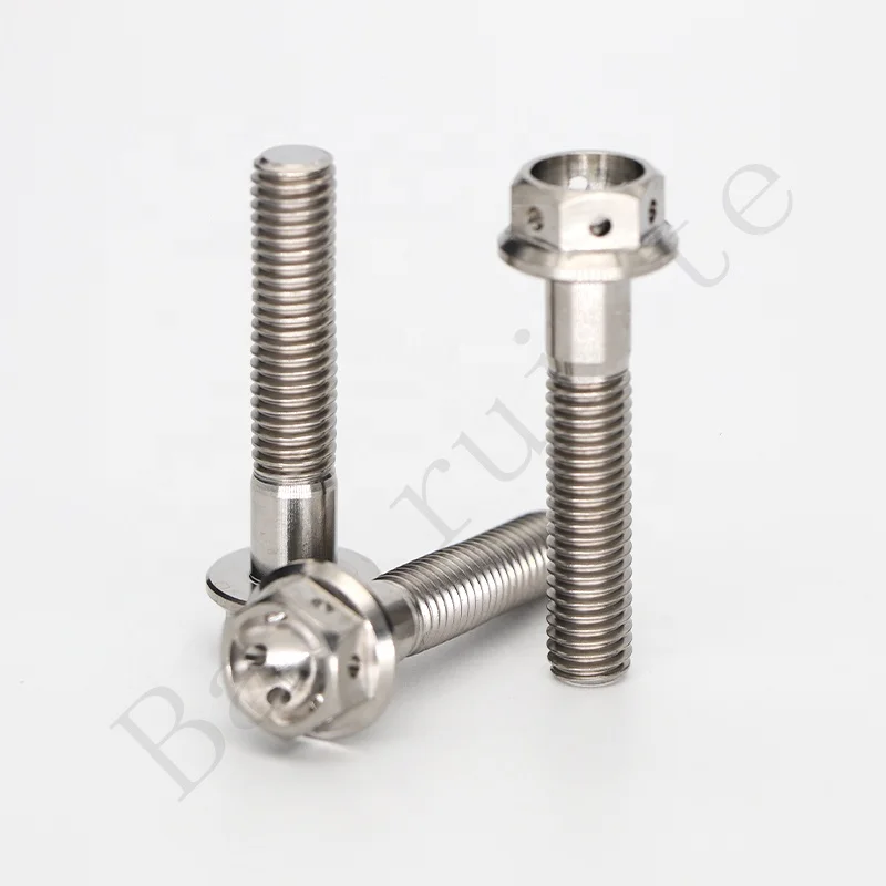 High Quality Titanium Dual Drive Bolt Race Spec Bolts for  M5 M6 M8 M10 for Race Car Electric Motorbike Bolts