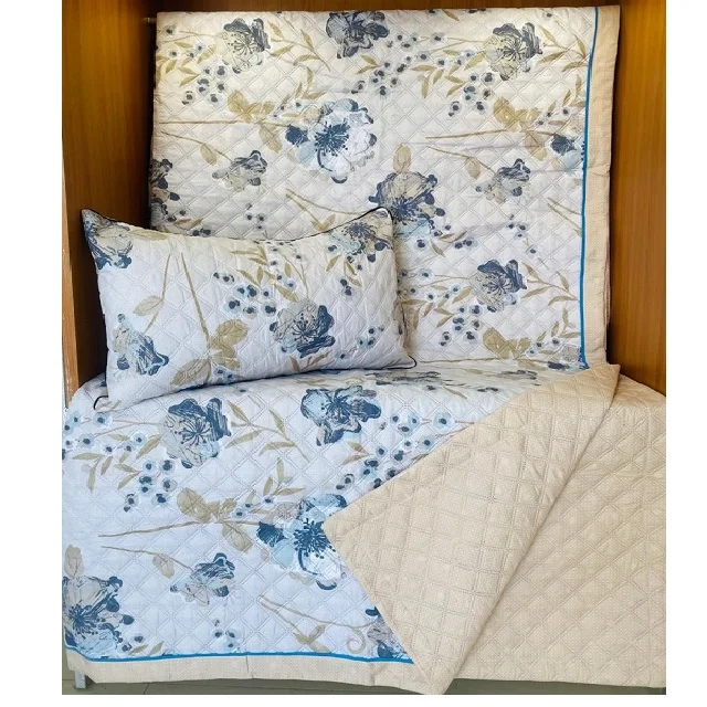 Commercial Super King Size Printed Luxury White Egyptian 100% Organic Cotton GOTS Certificate Double Bedding Set Duvet Cushion