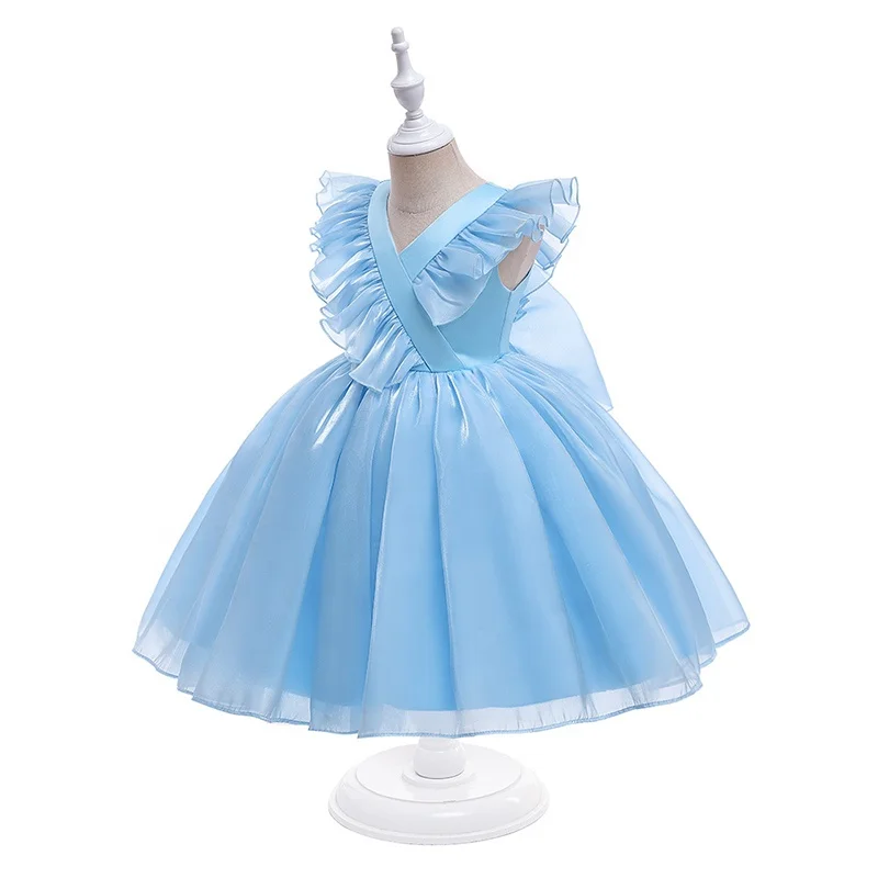 Wholesale Children Clothing Little Baby Flower Costume Princess Girl Party Dresses 3 To 5 Years