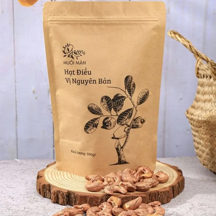 Орехи кешью из Вьетнама лучшее качество естественное использование для пищевых продуктов соленая упаковка картонная коробка и вакуумный пакет от вьетнамского