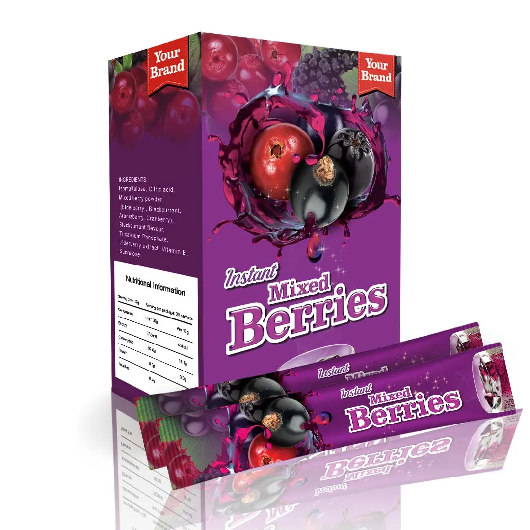 Персонализируйте свою линейку напитков собственной торговой маркой смешанные ягодные напитки