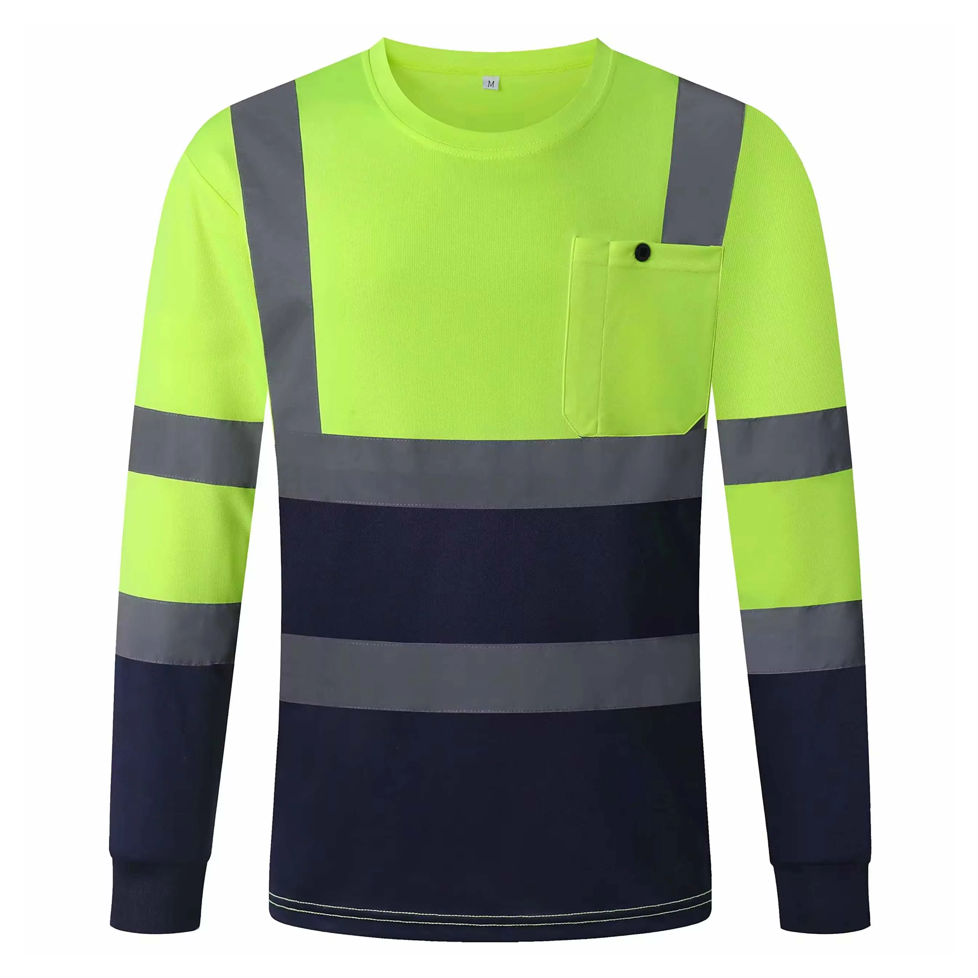 Hi vis Safety working half sleeve Custom logo working Shirt High Visibility Safety Workwear Shirt Cotton Twill Work Shirt