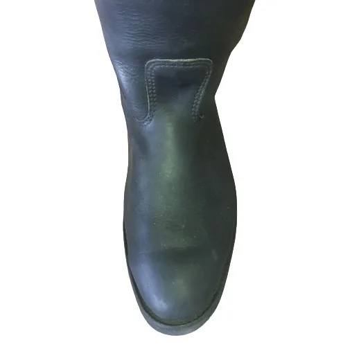 Factory Price Cowboy Safety High Quality Logo 100% Genuine Leather Soft Toe Vibram Sole Boots