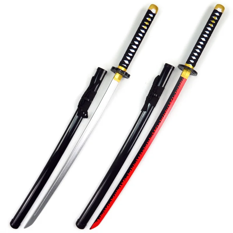 Long life High quality Japanese Demon Slayer Anime Figure Kamado Tanjirou Cosplay Combat Wood Katana Toy Swords Wooden