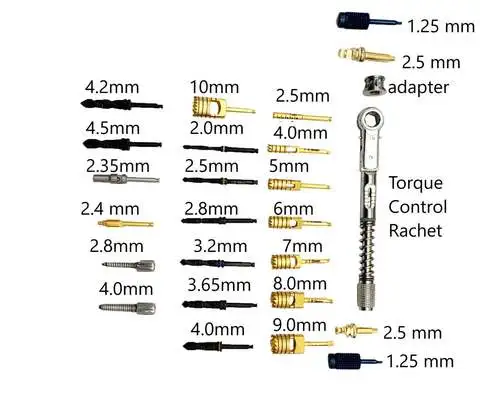 Bone Expander Compression Screw Drivers&Torque Wrench Ratchet Dental Implant Set GERMAN STAINLESS CE APPROVED