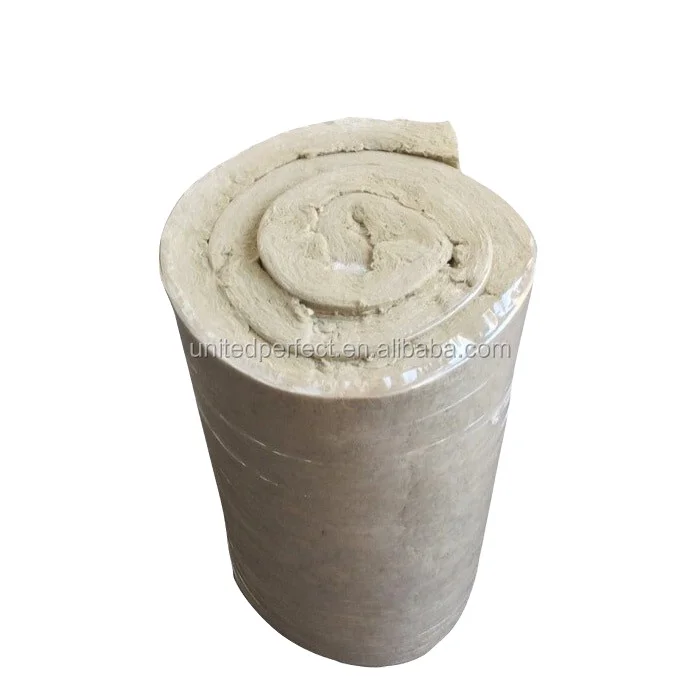 Rock Wool Blanket 50Mm Thick Rock Wool Roll 100kg/m3 Mineral Wool Insulation