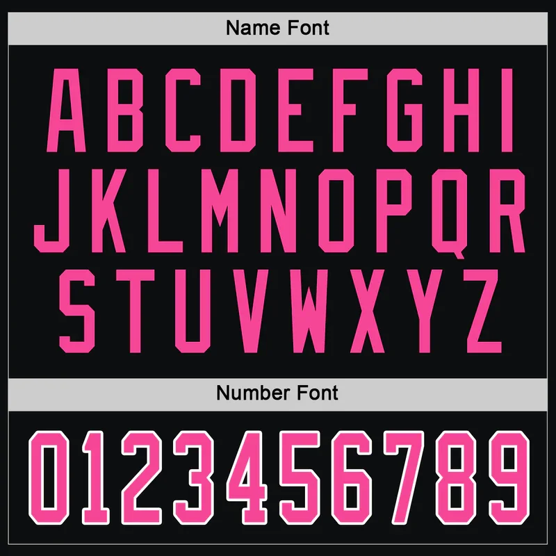 OEM Custom Embroidery Authentic Black And Pink Sports Game Mens Ice Hockey Jerseys