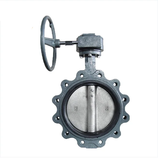 Xinlurun worm gear hand bar butterfly valves 4 inch butterfly valve wafer type butterfly valve manufacturer price