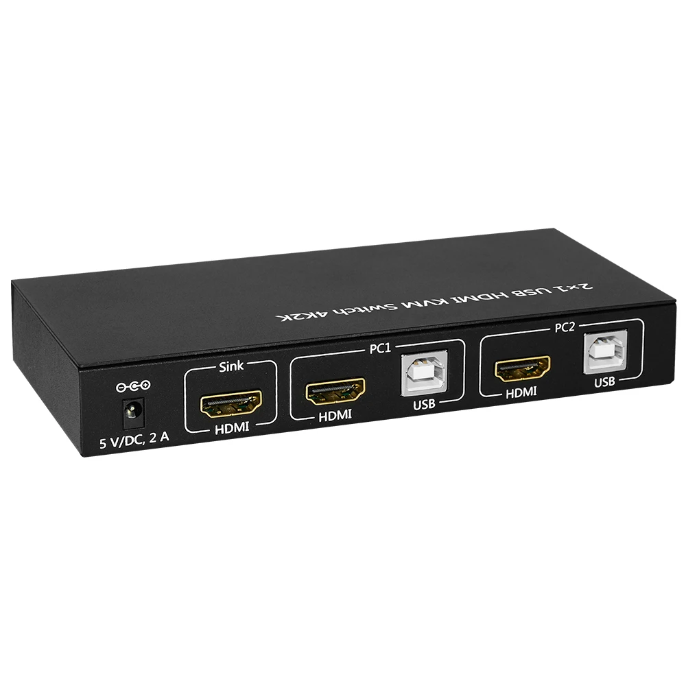 Factory Price KVM201 2X1 USB HDMI KVM SWITCH 4K2K