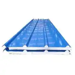 Sandwich Panels Puff Panel Polyurethane Foam PUR   PUFF Cold Room Storage Warehouse Insulation  Eps Sandwich Panel insulated