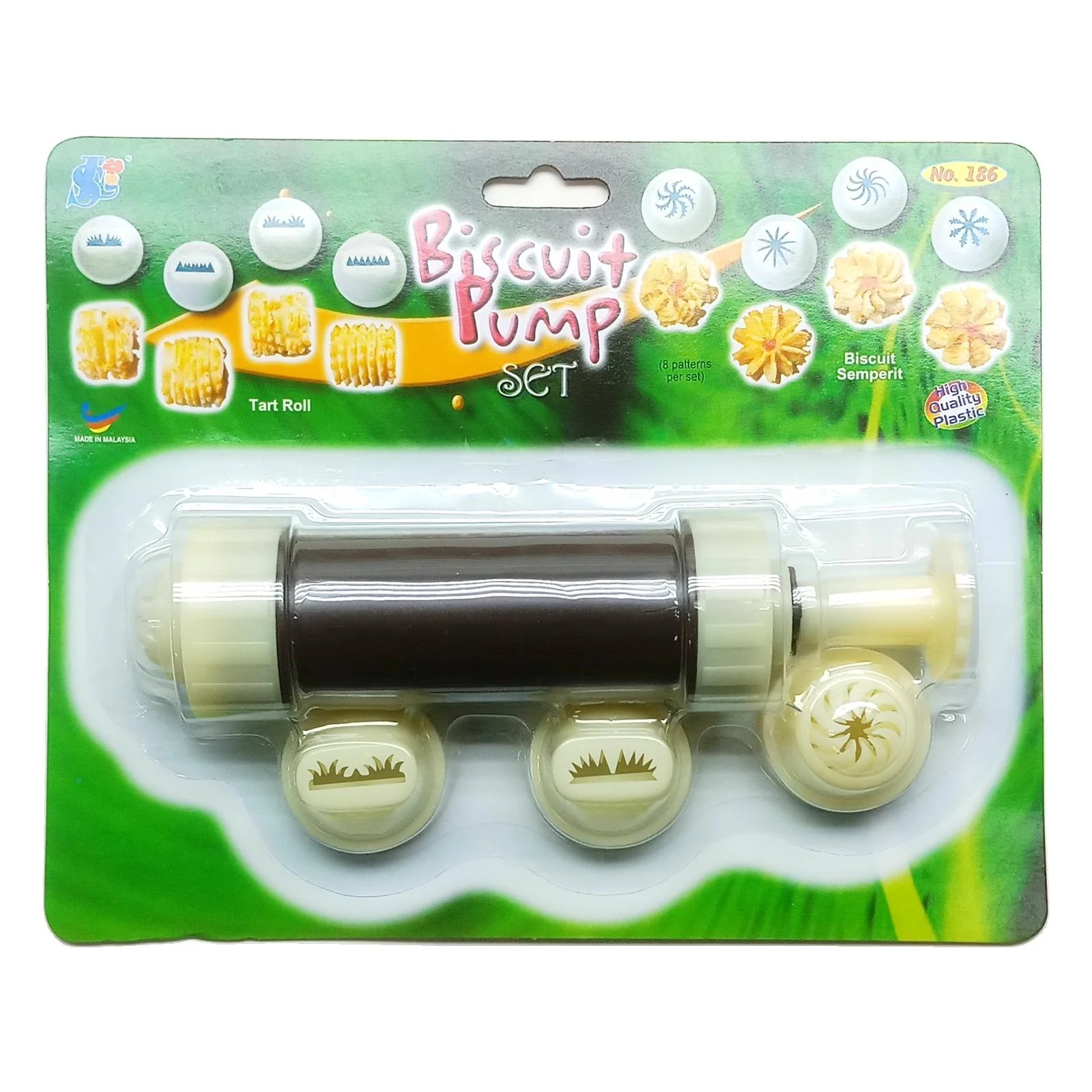 Durable And Sturdy Sustainable Design Tart Roll And Biscuit Pump Set Made in Malaysia Cake Decorating Supplies Tools Set