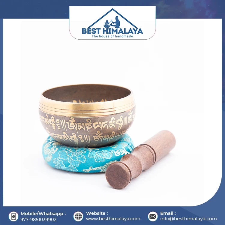 New Arrival Hand Hammered Tibetan Singing Bowl Used For Chakra Healing With Wooden Mallet And Silk Pillow Buy At Best Price