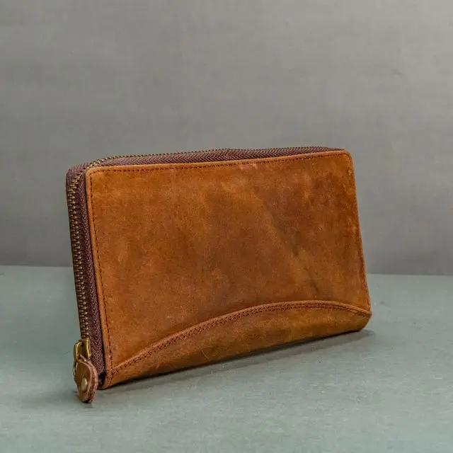 Genuine Leather Women Wallet Long Multi-Card Holder Large Capacity RFID Wallet for Women Mobile Phone Purse