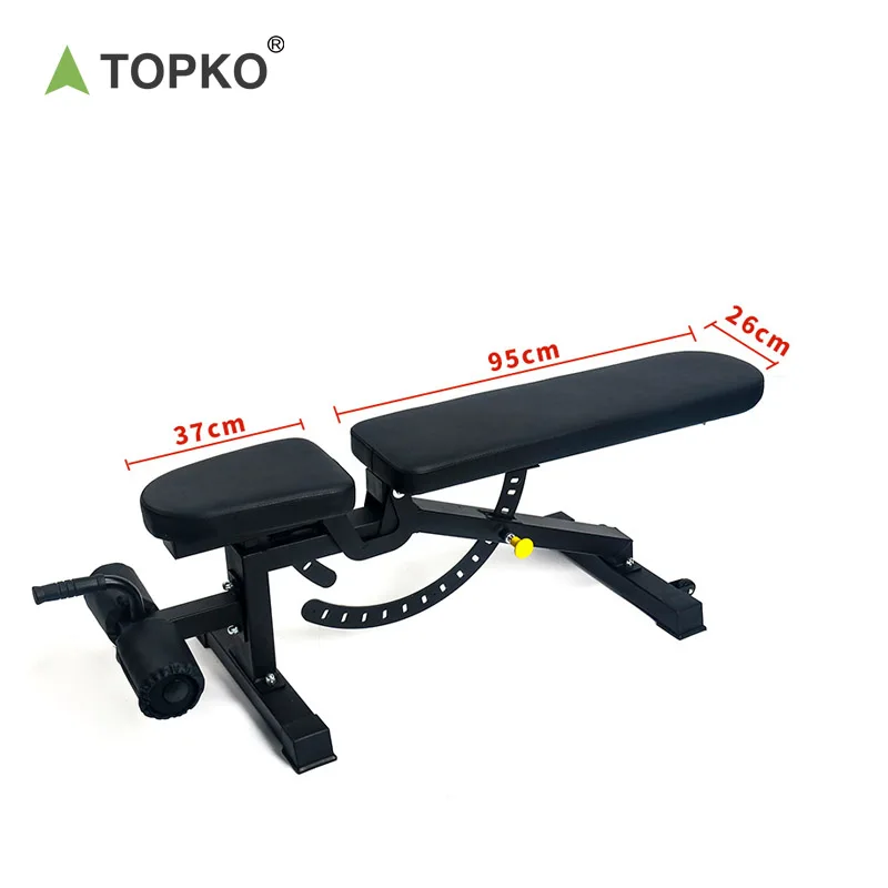 TOPKO High Quality Adjustable Dumbbell Stool for Bench Weightlifting Fitness Equipment Sports Gym Adjustable Bench