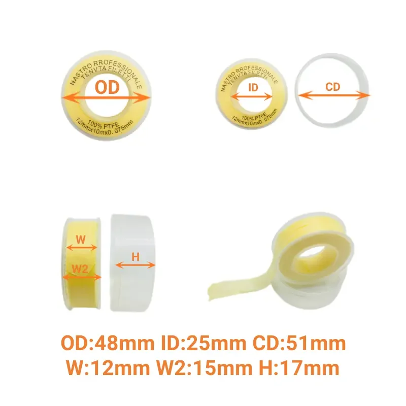 High Demand 100% heat resistant PTFE Tape for fire pipe sealing