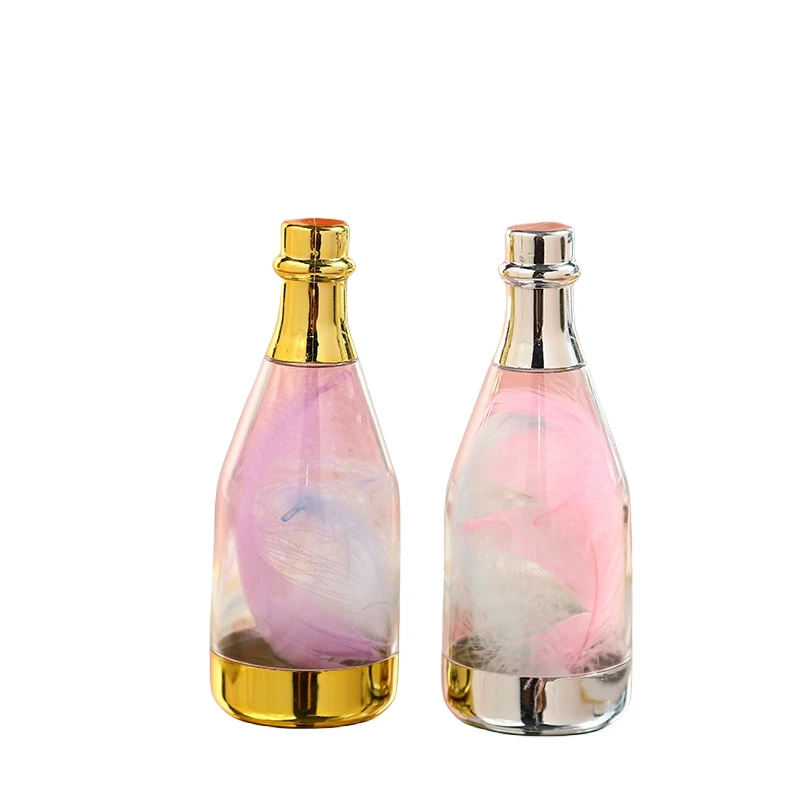 Champagne bottle Christmas candy box Transparent small wine bottle Halloween candy box Souvenir