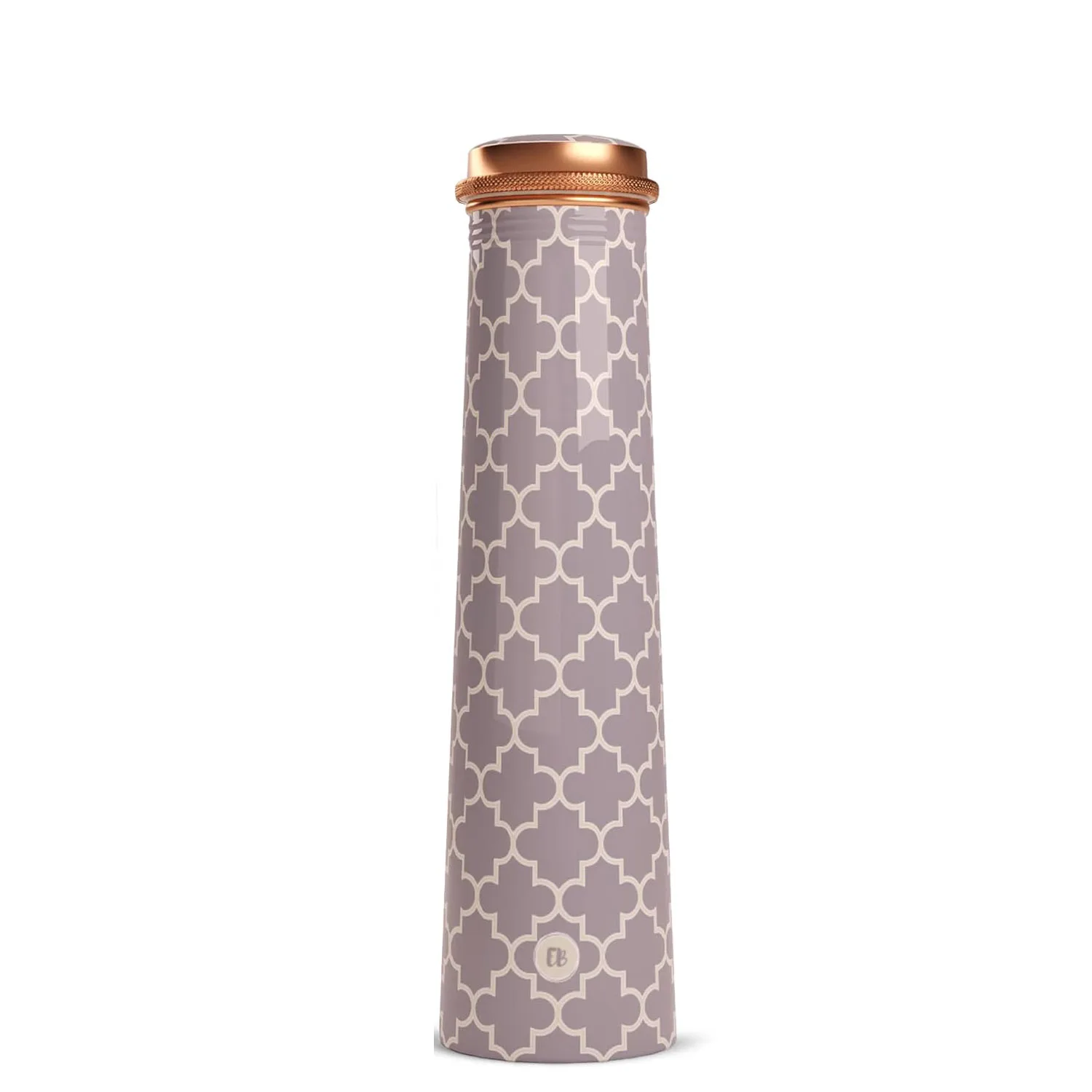 Vintage Look Copper Water Bottle (38 0z) Antique Pattern Design Metal Water Bottle Finest Quality With Antioxidants Properties