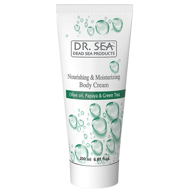 Nourishing & Moisturizing Body Cream Olive oil & Papaya & Green Tea 200 ml by Dr. SEA Cosmetics Dead Sea Products Israel